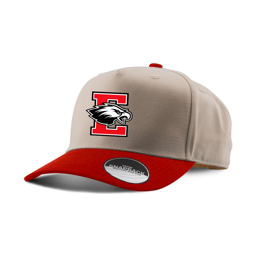 ST MARGUERITE EMBROIDERED TWO-TONE PANEL CAP