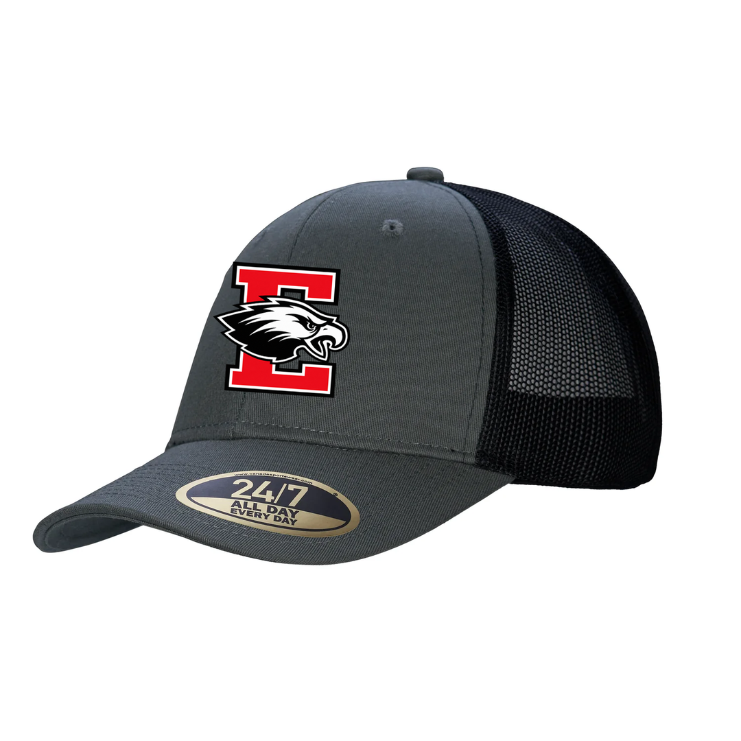 ST MARGUERITE EMBROIDERED TRUCKER CAP