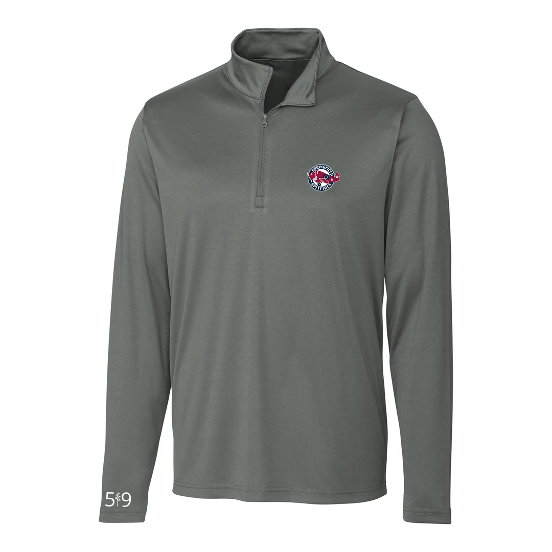 SPRINGFIELD EMBROIDERED ATHLETIC 1/4 ZIP (MENS)