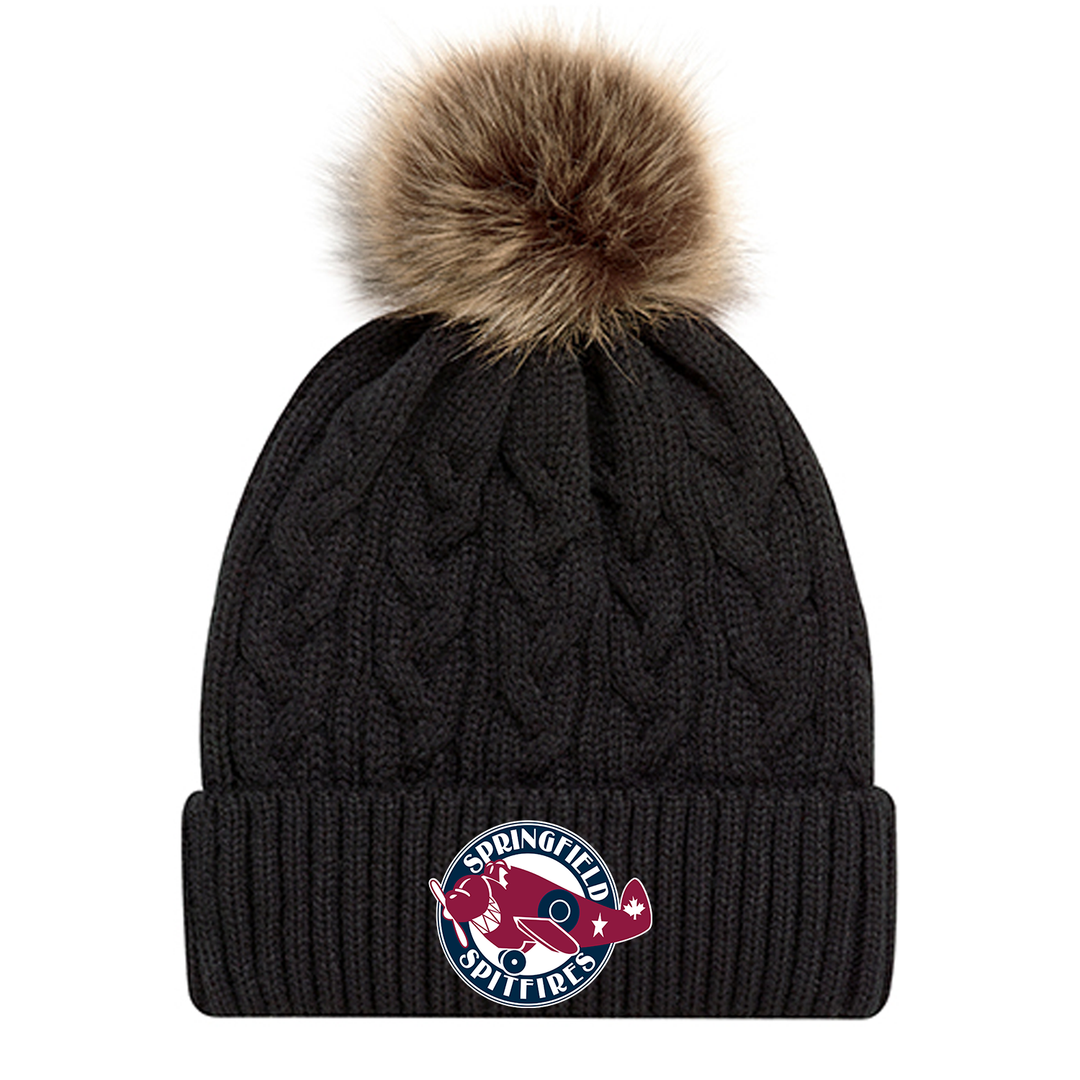 SPRINGFIELD EMBROIDERED FAUX FUR TOQUE