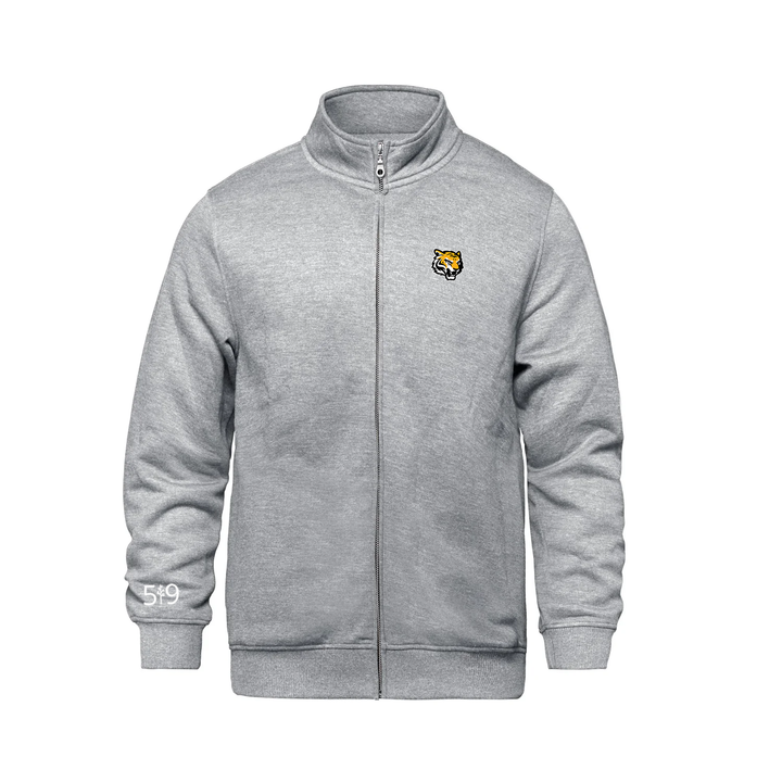SAUNDERS EMBROIDERED ZIP-UP SWEATER (UNISEX)