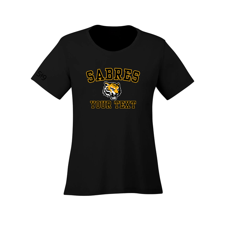 SABRES CUSTOMIZABLE ATHLETIC TEE (WOMENS)