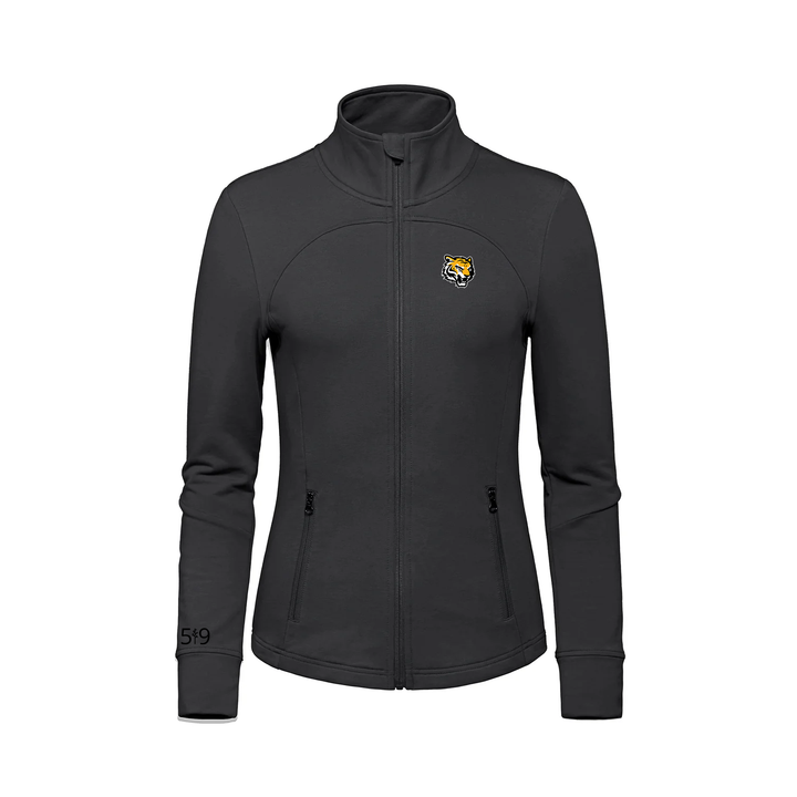 SAUNDERS EMBROIDERED FRENCH TERRY ZIP-UP (WOMENS)