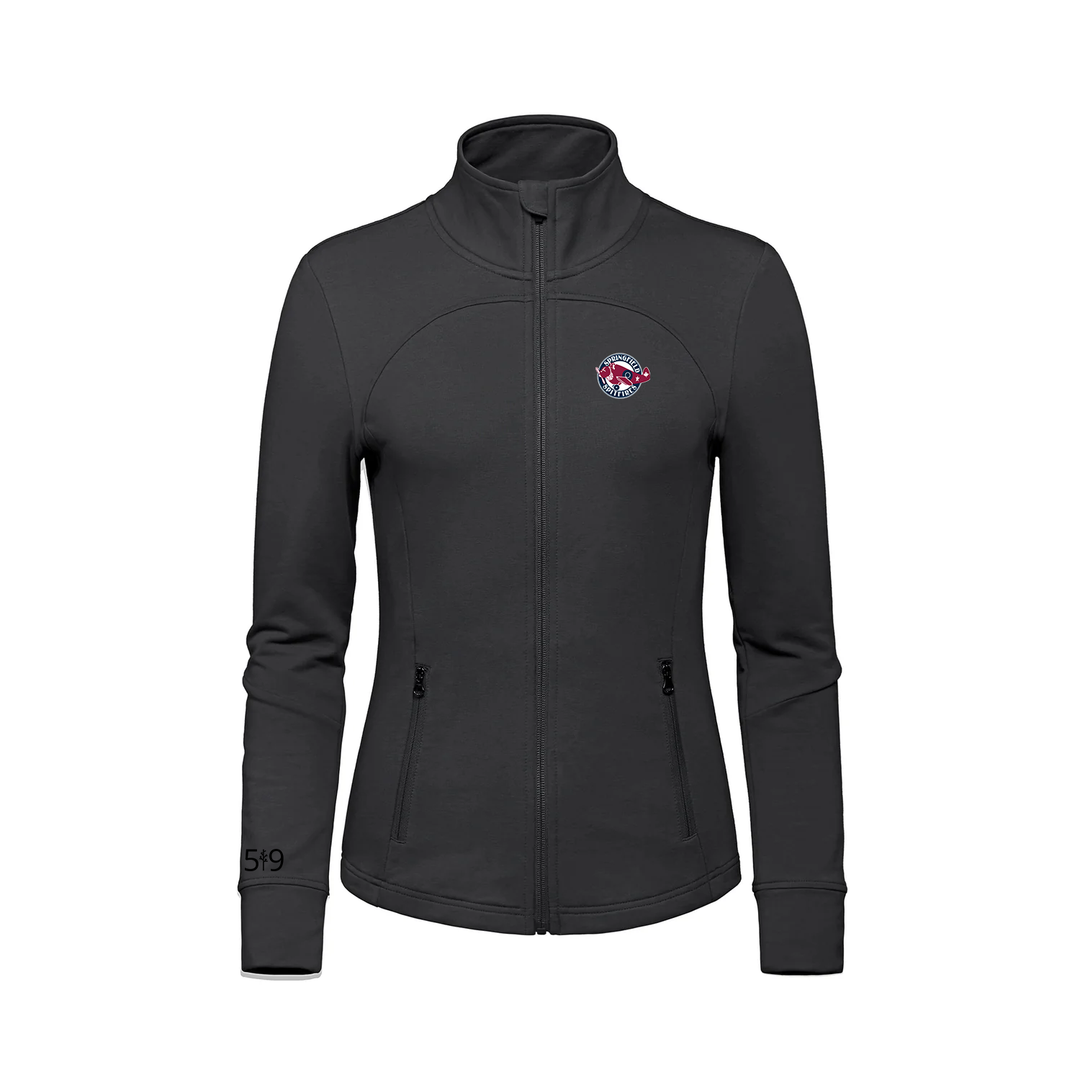 SPRINGFIELD EMBROIDERED FRENCH TERRY ZIP-UP (WOMENS)