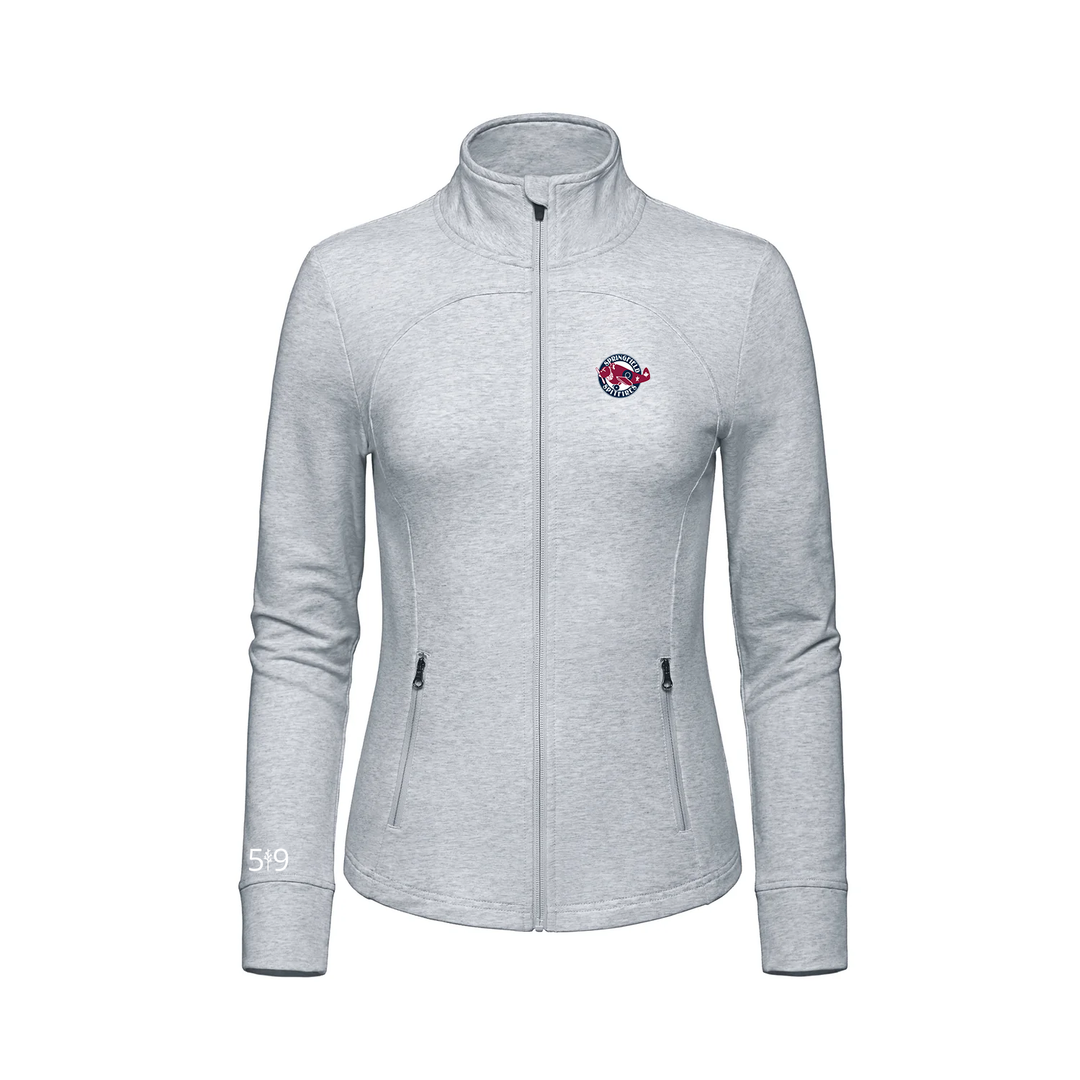 SPRINGFIELD EMBROIDERED FRENCH TERRY ZIP-UP (WOMENS)