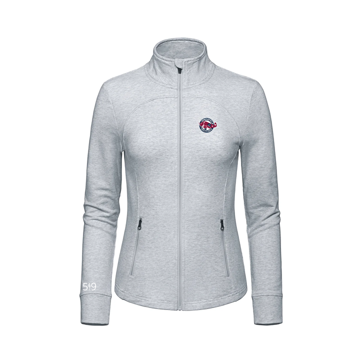 SPRINGFIELD EMBROIDERED FRENCH TERRY ZIP-UP (WOMENS)