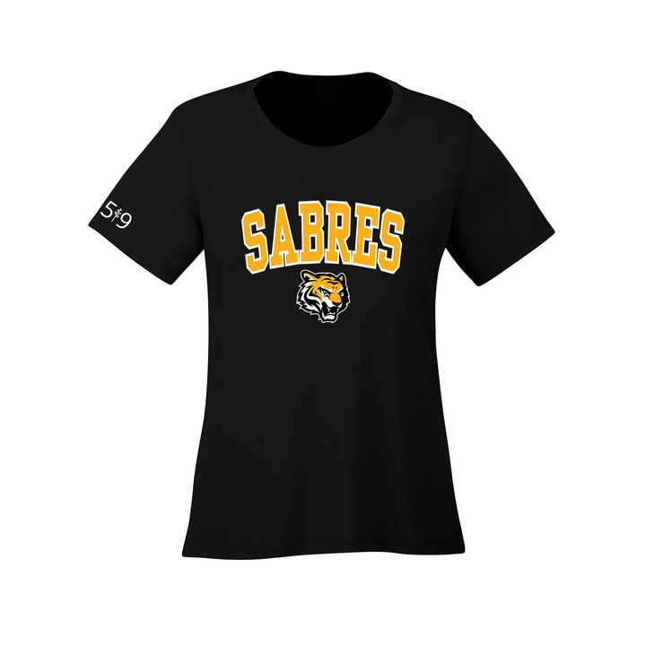 SABRES VARSITY ATHLETIC TEE (WOMENS)