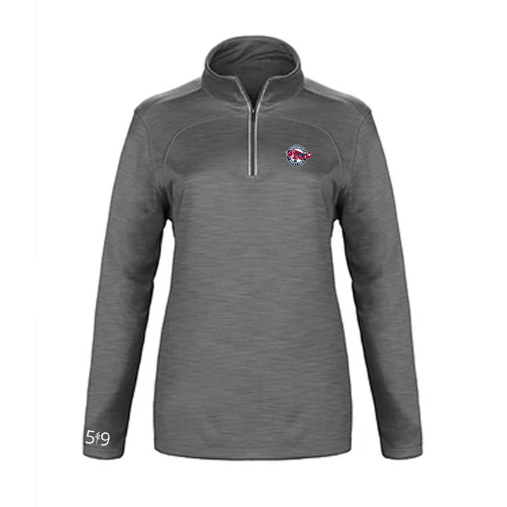 SPRINGFIELD EMBROIDERED PREMIUM ATHLETIC 1/4 ZIP (WOMENS)