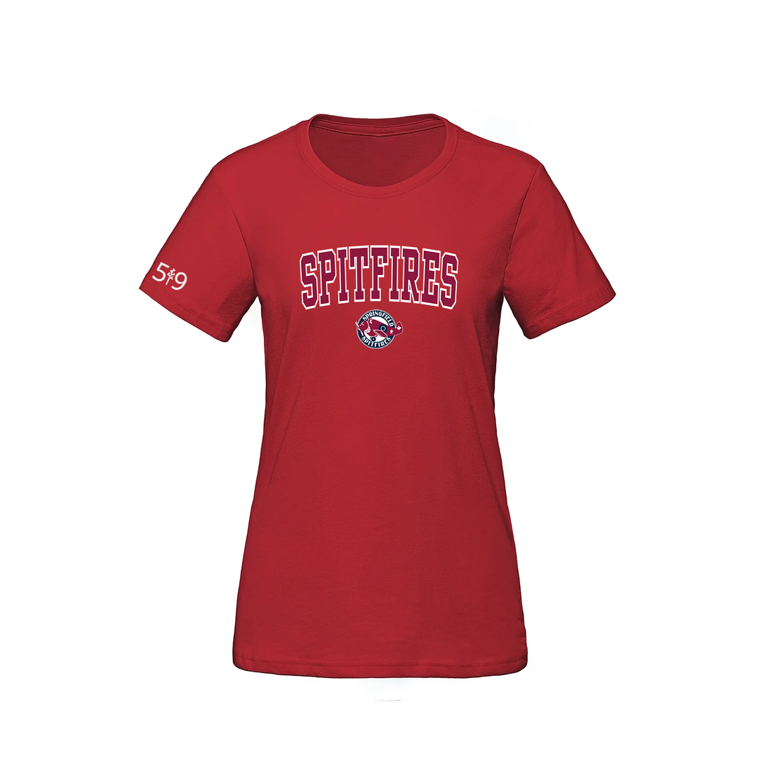 SPRINGFIELD SPITFIRES VARSITY TEE (WOMENS)