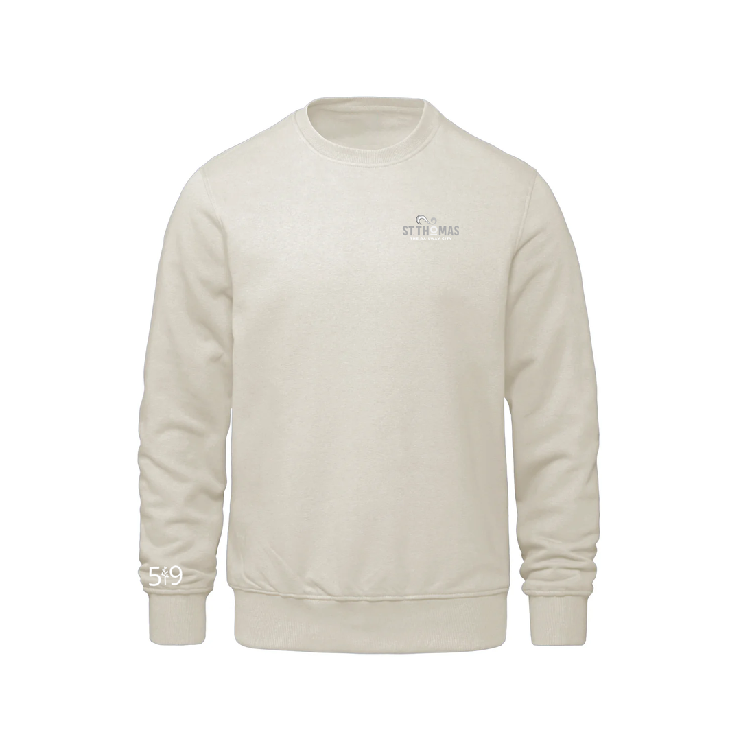 ST. THOMAS LIGHT EMBROIDERED CREW (UNISEX)
