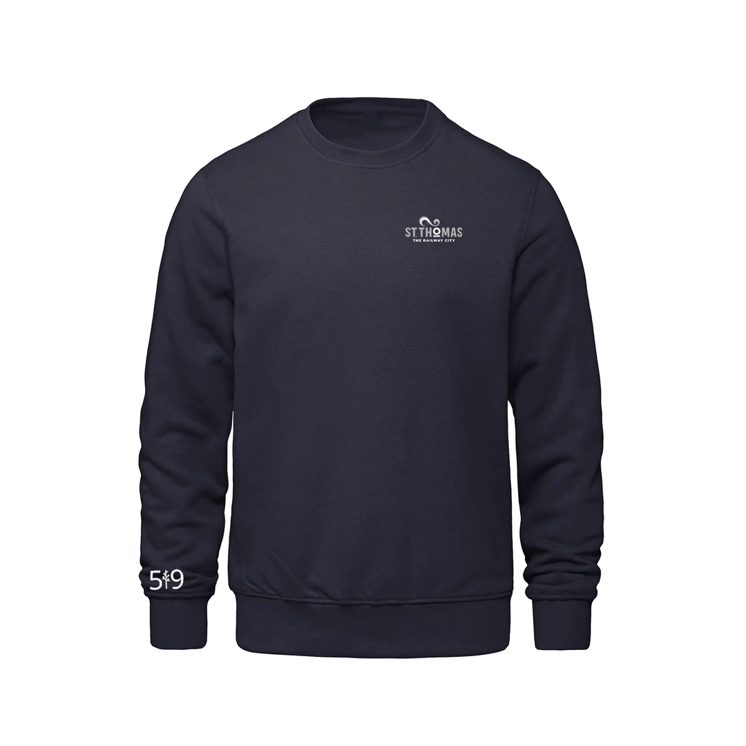ST. THOMAS LIGHT EMBROIDERED CREW (UNISEX)