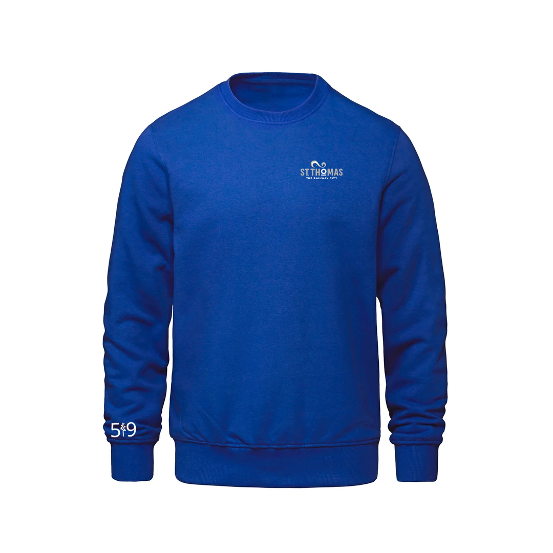 ST. THOMAS LIGHT EMBROIDERED CREW (UNISEX)