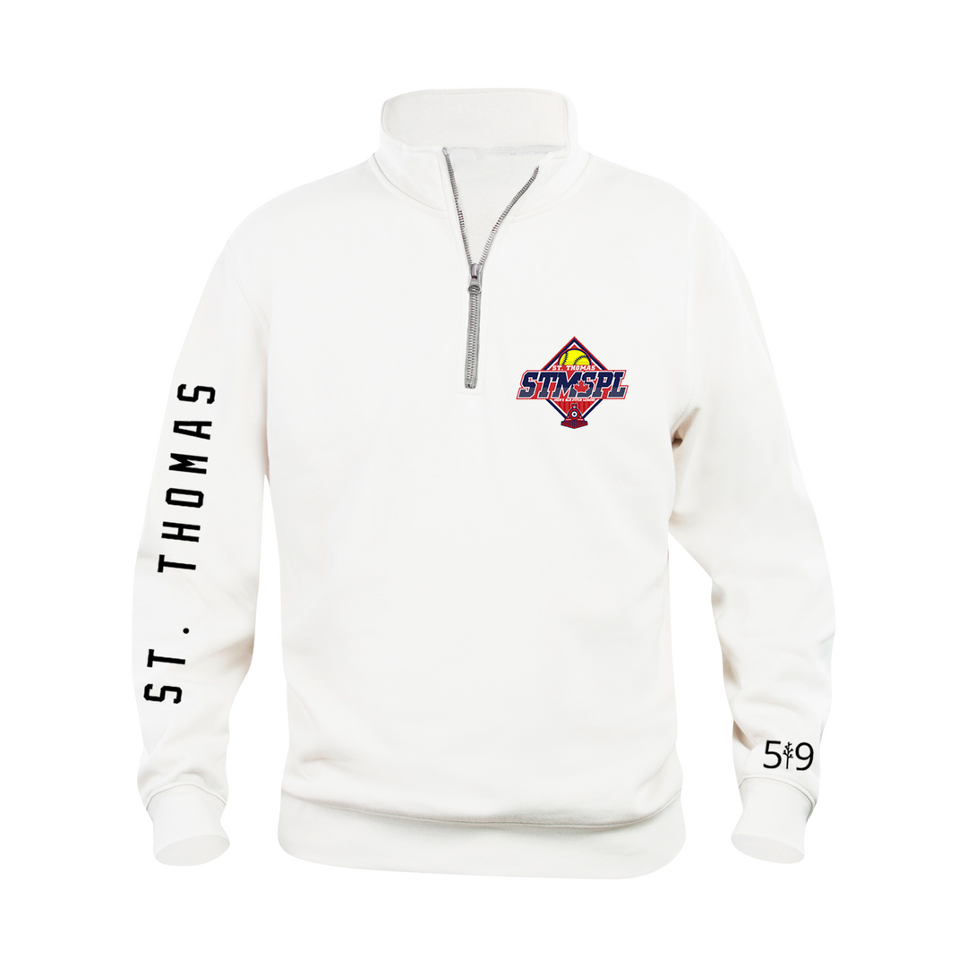 ST. THOMAS MEN'S SLO PITCH 1/4 ZIP (UNISEX)