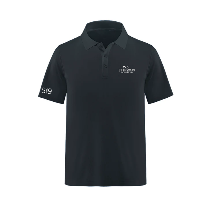 ST. THOMAS LIGHT EMBROIDERED PIQUE POLO (MENS)