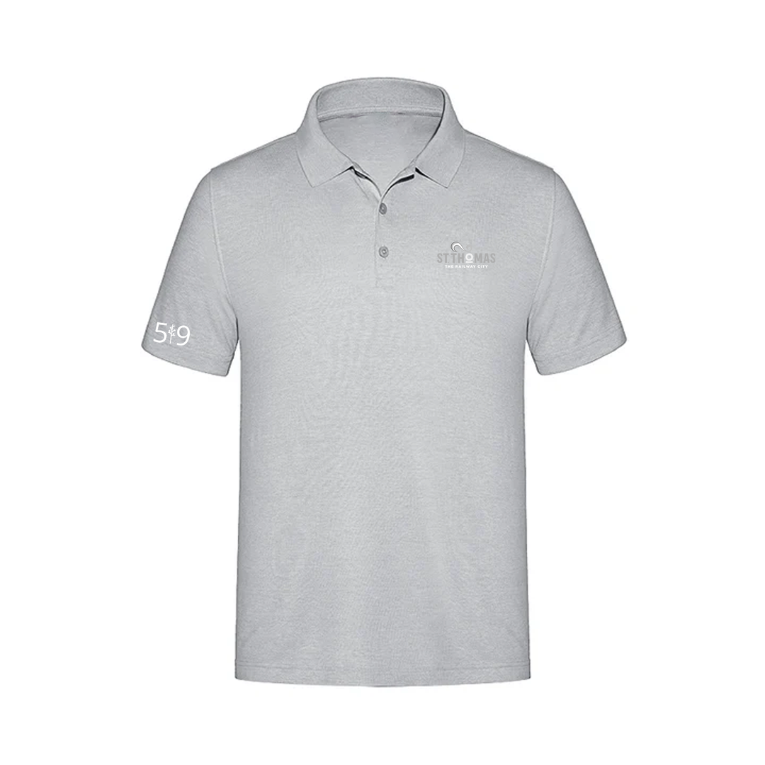 ST. THOMAS LIGHT EMBROIDERED PIQUE POLO (MENS)
