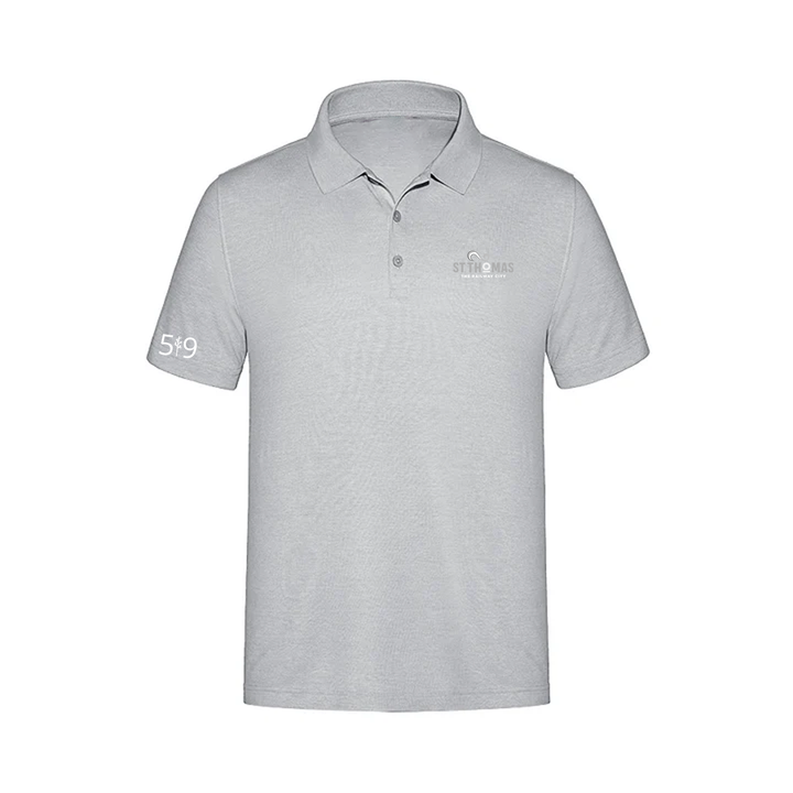 ST. THOMAS LIGHT EMBROIDERED PIQUE POLO (MENS)