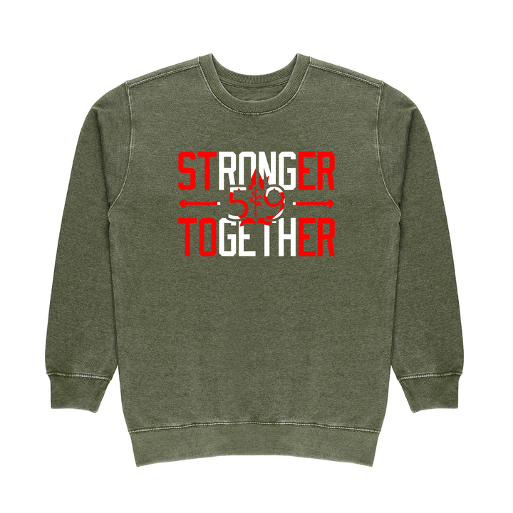 CANADA STRONGER TOGETHER VINTAGE CREW (UNISEX)