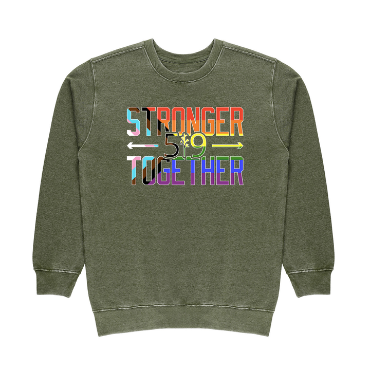 PRIDE STRONGER TOGETHER VINTAGE CREW (UNISEX)