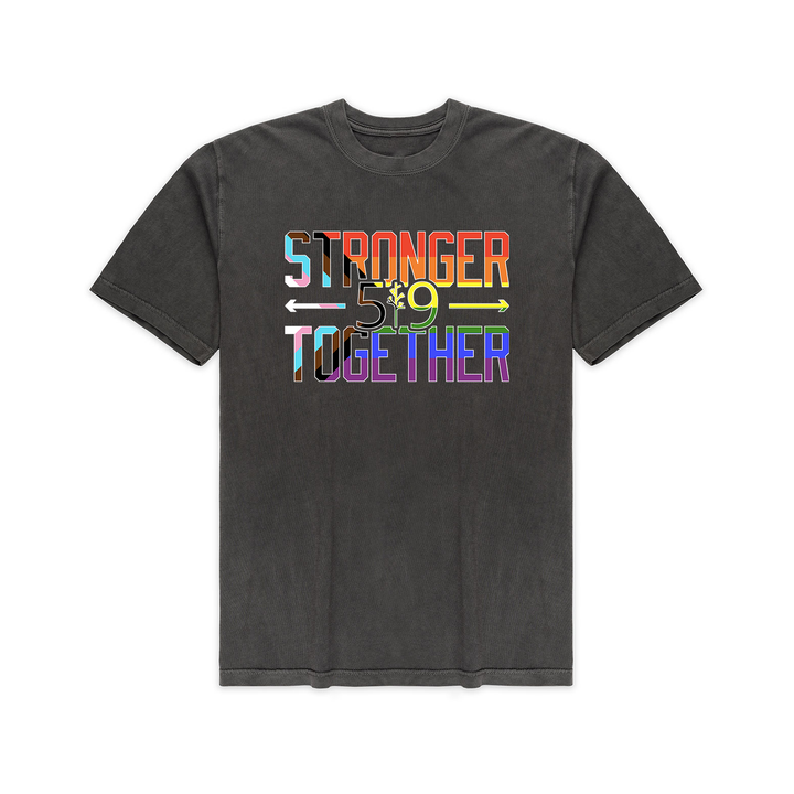 PRIDE STRONGER TOGETHER VINTAGE TEE (UNISEX)