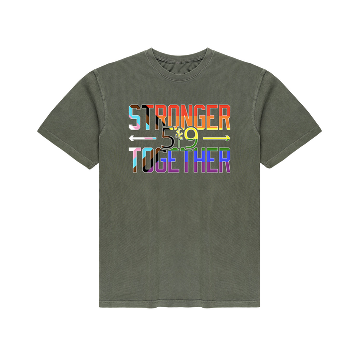 PRIDE STRONGER TOGETHER VINTAGE TEE (UNISEX)