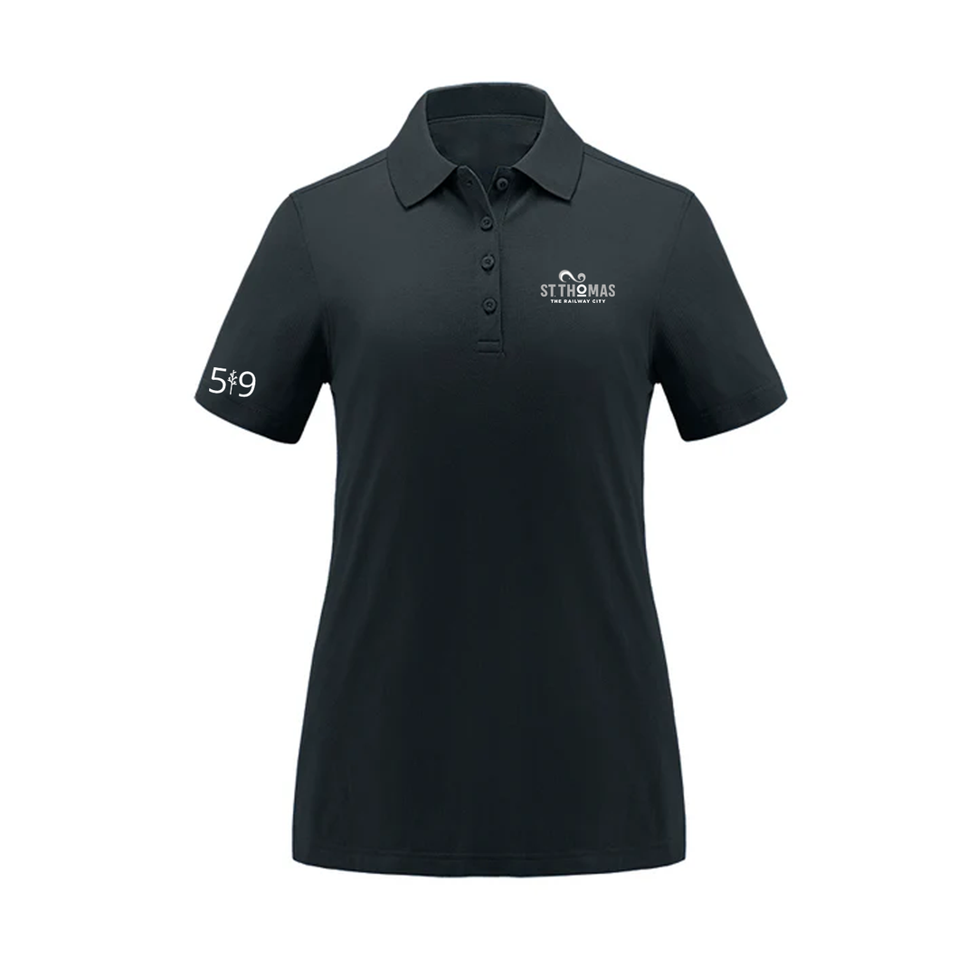 ST. THOMAS LIGHT EMBROIDERED PIQUE POLO (WOMENS)