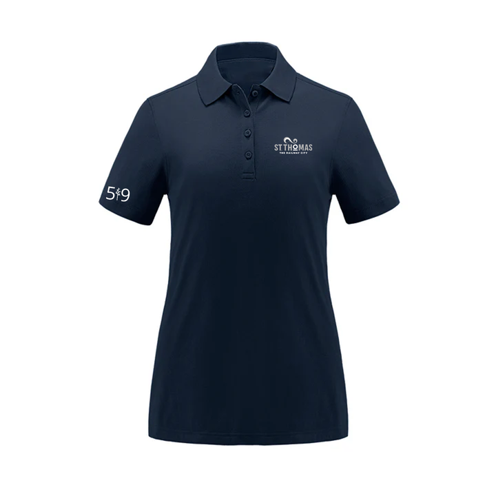 ST. THOMAS LIGHT EMBROIDERED PIQUE POLO (WOMENS)