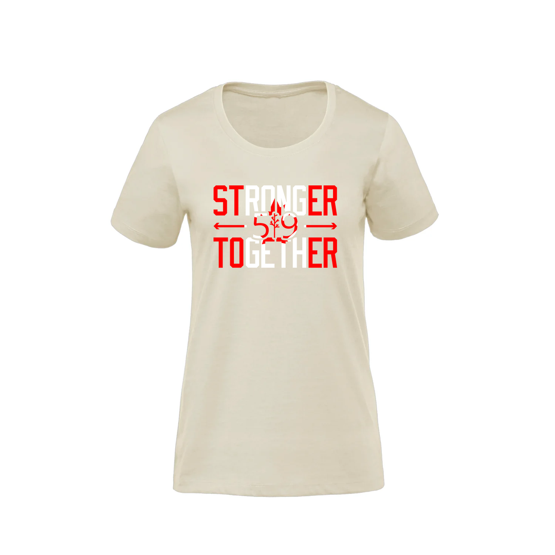 CANADA STRONGER TOGETHER PREMIUM TEE (WOMENS)