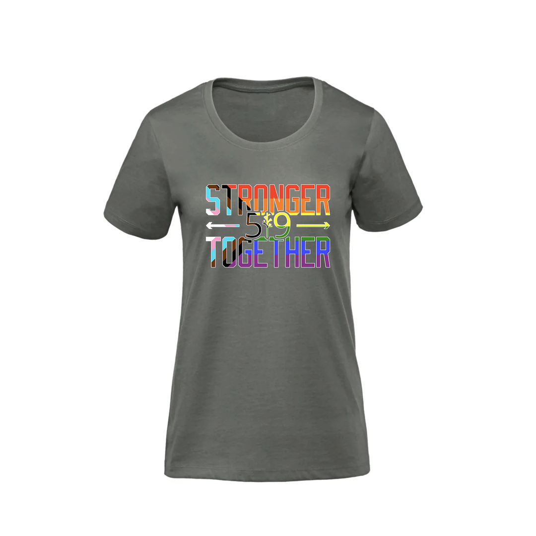 PRIDE STRONGER TOGETHER PREMIUM TEE (WOMENS)