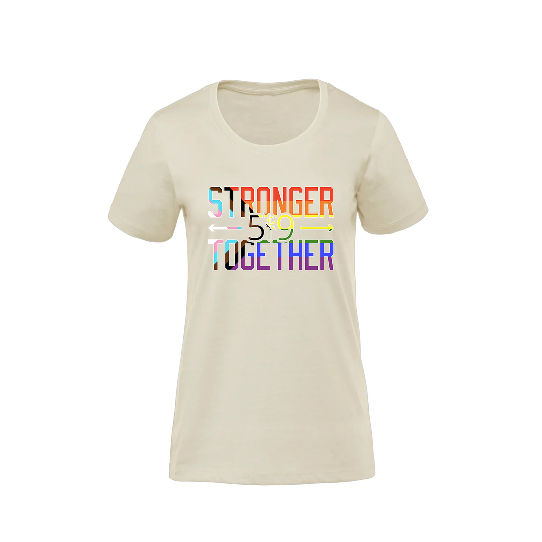 PRIDE STRONGER TOGETHER PREMIUM TEE (WOMENS)