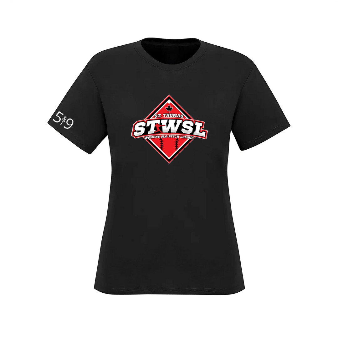 ST. THOMAS WOMEN'S SLO PITCH CLASSIC TEE (WOMENS)