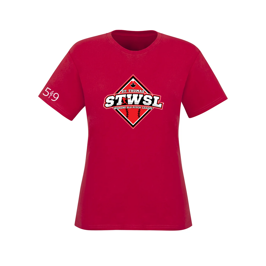 ST. THOMAS WOMEN'S SLO PITCH CLASSIC TEE (WOMENS)