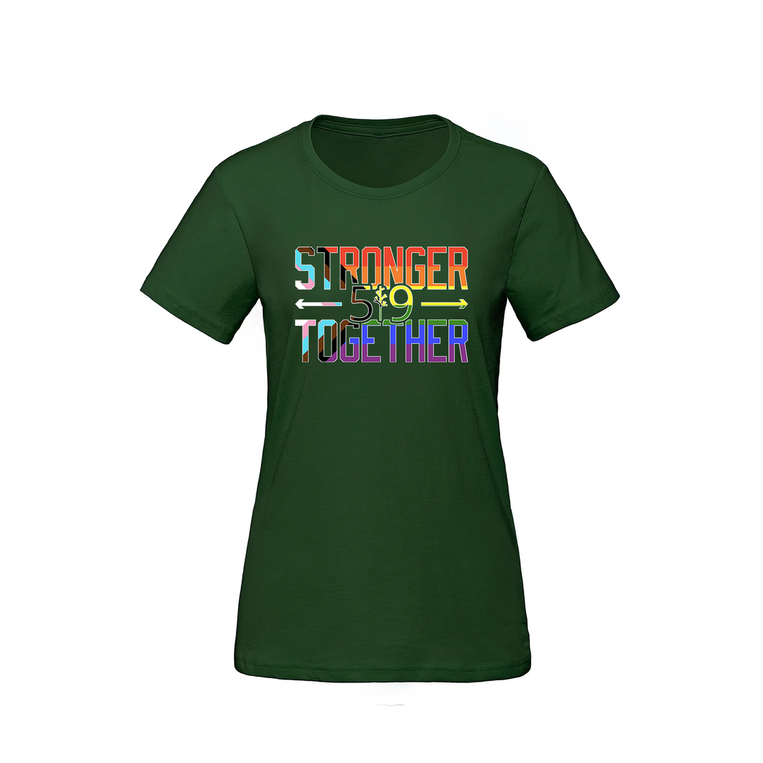 PRIDE STRONGER TOGETHER TEE (WOMENS)