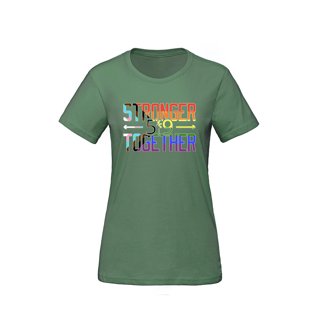 PRIDE STRONGER TOGETHER TEE (WOMENS)