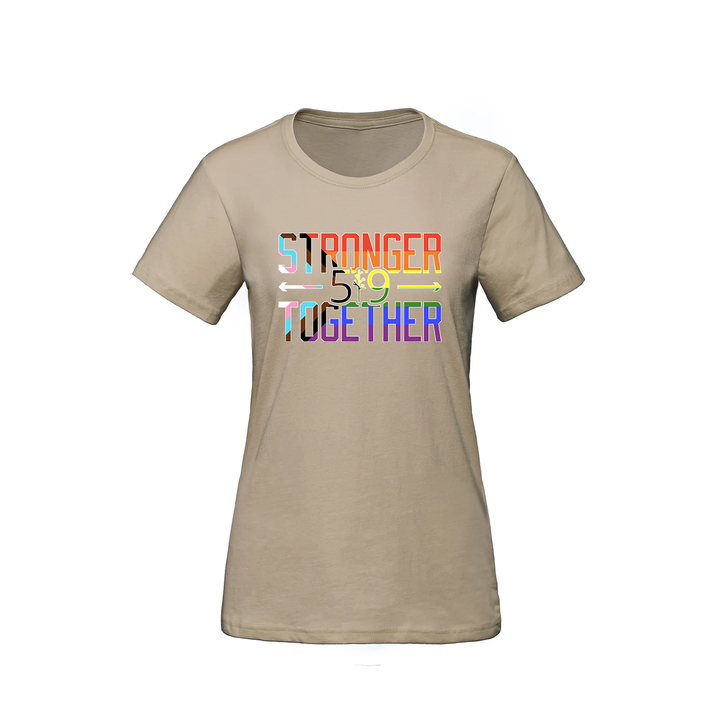 PRIDE STRONGER TOGETHER TEE (WOMENS)