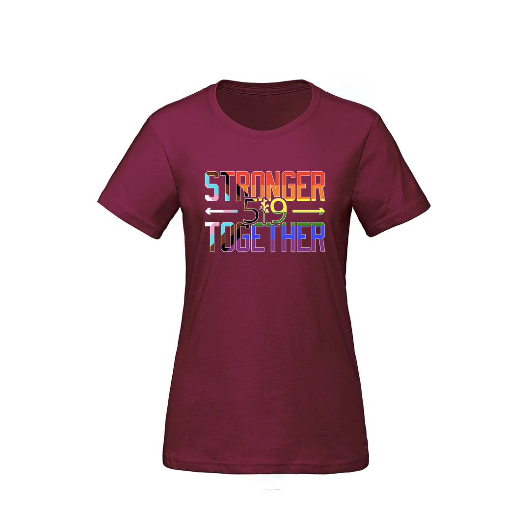 PRIDE STRONGER TOGETHER TEE (WOMENS)