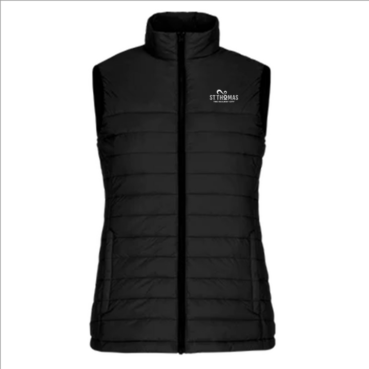 ST. THOMAS LIGHT EMBROIDERED PUFFER PREMIUM VEST (WOMENS)