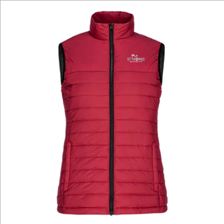 ST. THOMAS LIGHT EMBROIDERED PUFFER PREMIUM VEST (WOMENS)