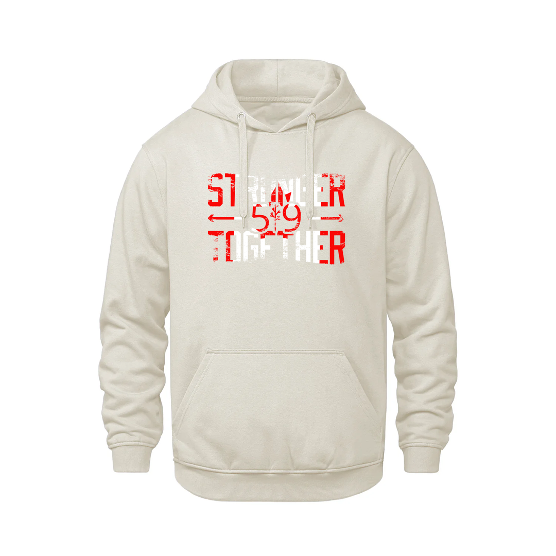 DISTRESSED CANADA STRONGER TOGETHER HOODIE (UNISEX)