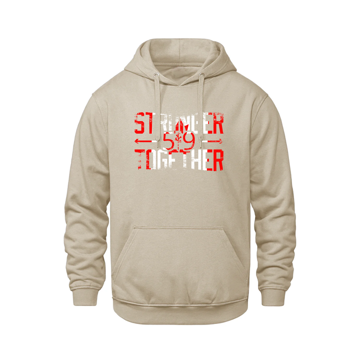 DISTRESSED CANADA STRONGER TOGETHER HOODIE (UNISEX)