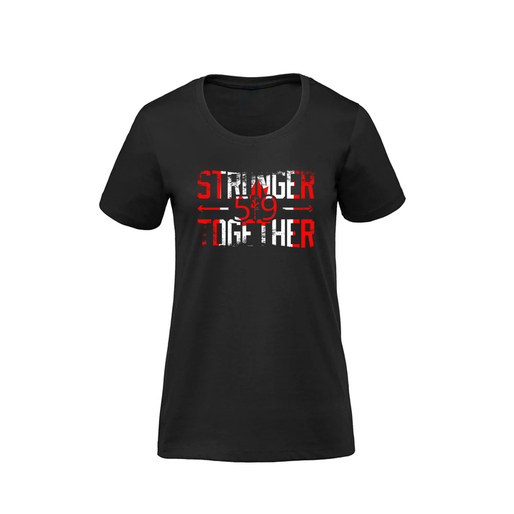 DISTRESSED CANADA STRONGER TOGETHER PREMIUM TEE (WOMENS)
