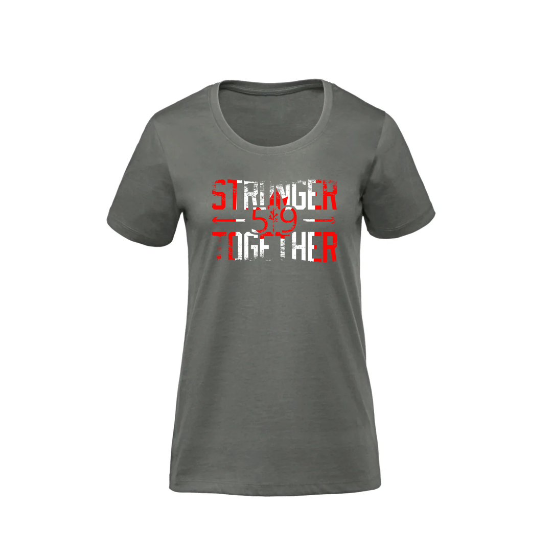 DISTRESSED CANADA STRONGER TOGETHER PREMIUM TEE (WOMENS)