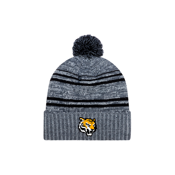SAUNDERS EMBROIDERED POM-POM TOQUE