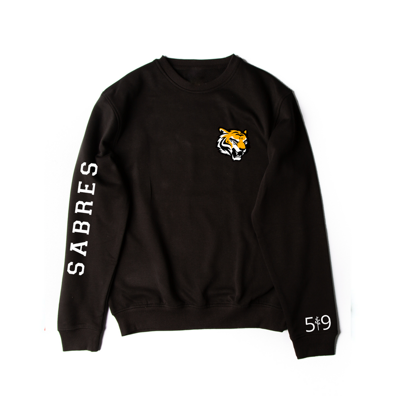 SAUNDERS SABRES SLEEVE LOGO CREWNECK (UNISEX)