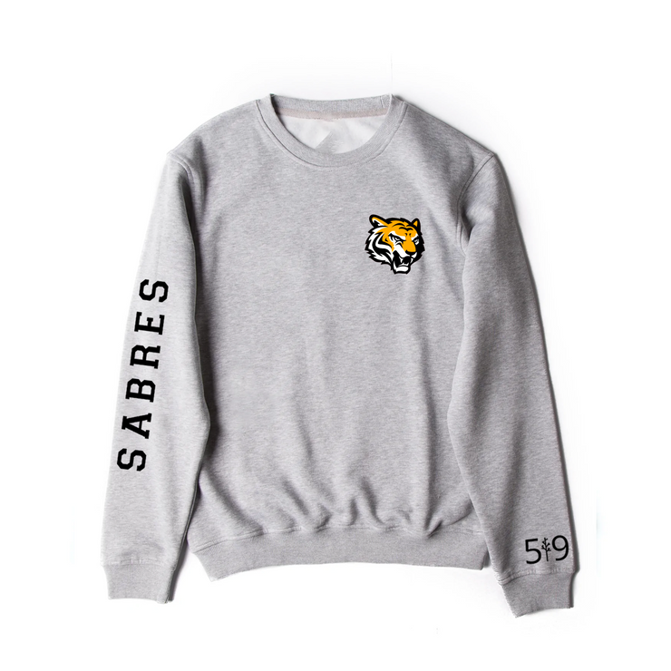 SAUNDERS SABRES SLEEVE LOGO CREWNECK (UNISEX)