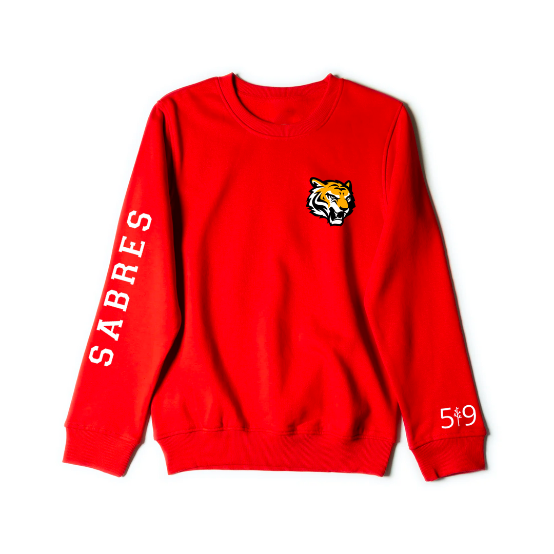 SAUNDERS SABRES SLEEVE LOGO CREW (UNISEX)