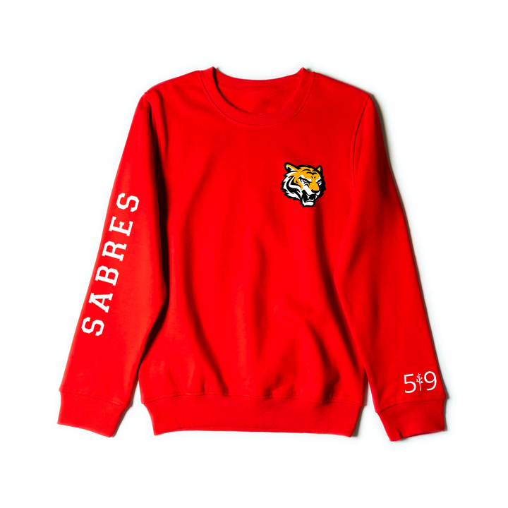 SAUNDERS SABRES SLEEVE LOGO CREW (UNISEX)