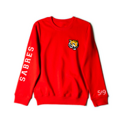 SAUNDERS SABRES SLEEVE LOGO CREWNECK (UNISEX)