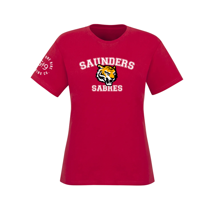 SAUNDERS SABRES CLASSIC TEE (WOMENS)