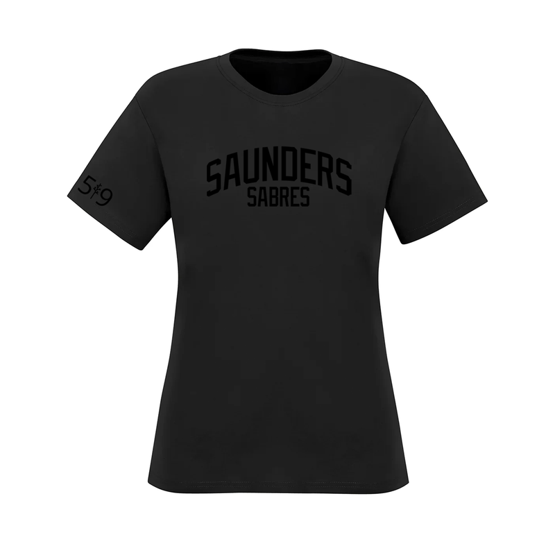 SAUNDERS BLACK OUT TEE (WOMENS)
