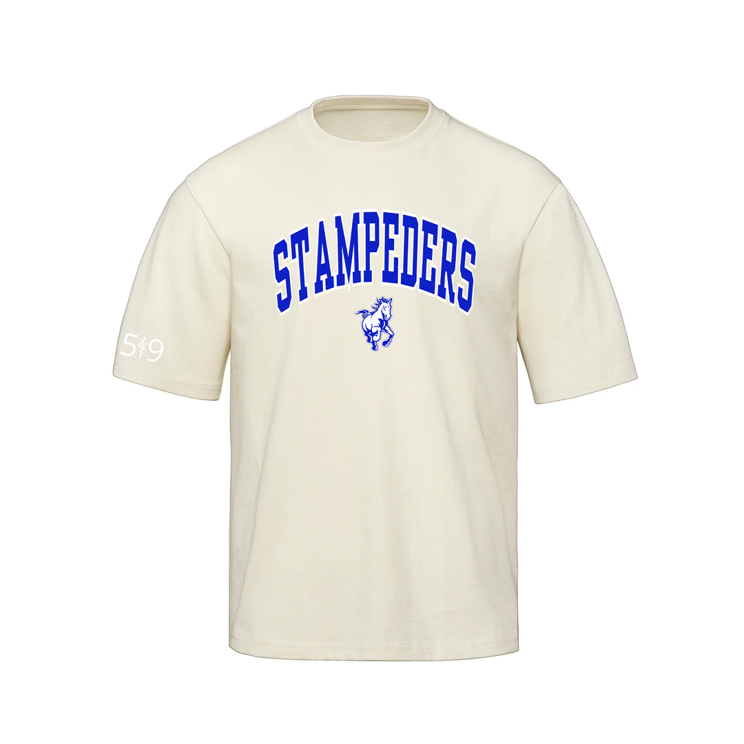 SDPS STAMPEDERS VARSITY OVERSIZED TEE (UNISEX)
